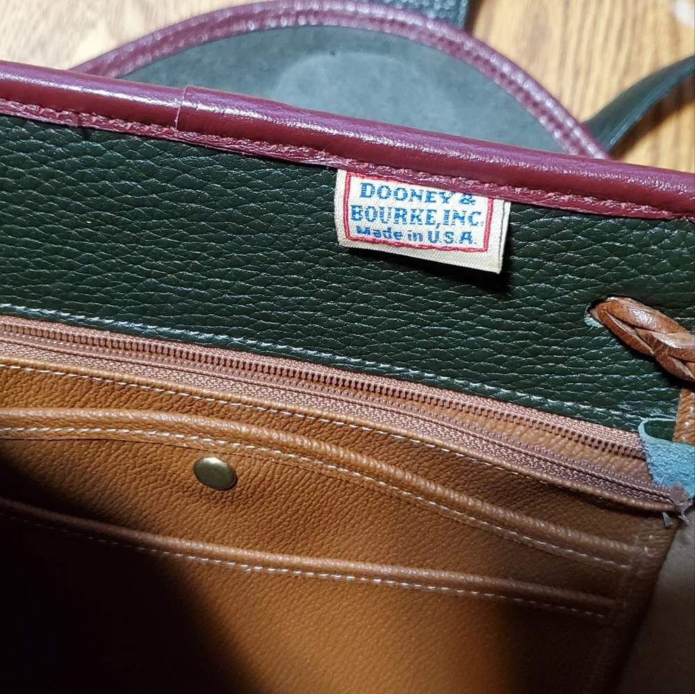 Vintage 1990s Teton Dooney and Bourke Saddle Bag Drawstring Purse USA Made - Picture 9 of 13